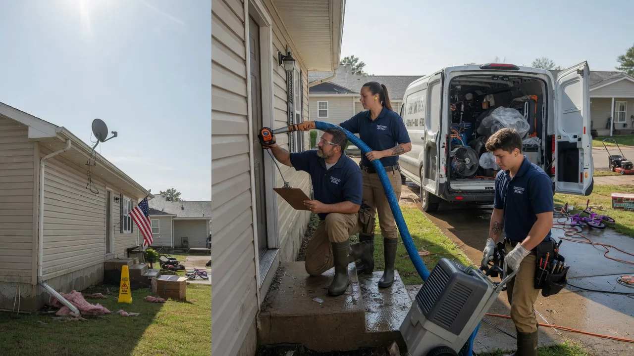 Ceiling Water Damage Restoration in Emerson, AR near me